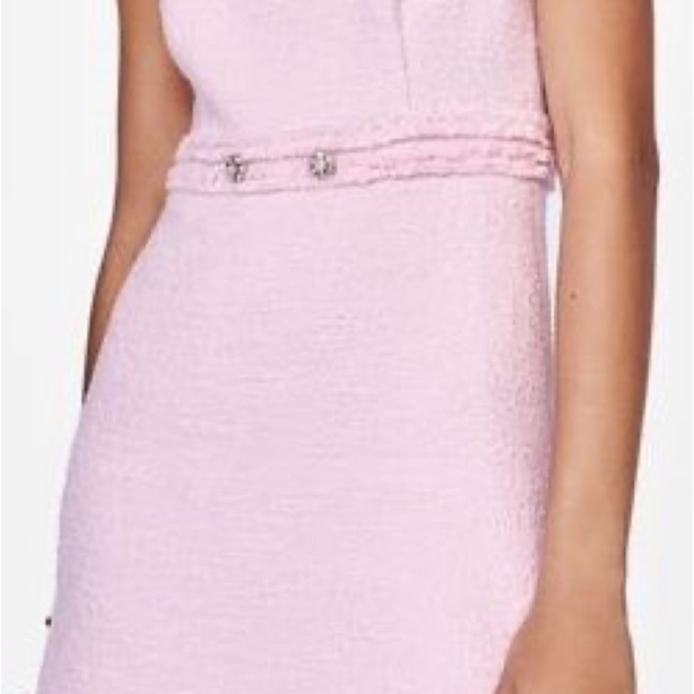 NEW tweed Zara Pink Mini Dress - Picture 2 of 7